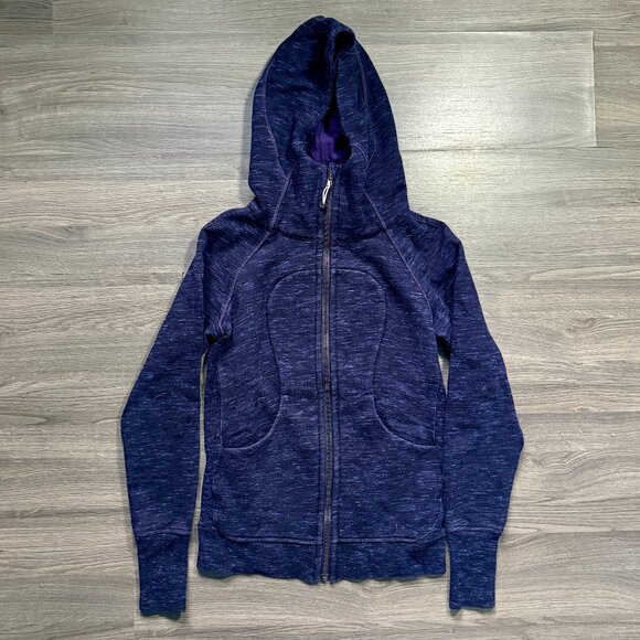 Lululemon Women's Scuba Full-Zip Hoodie - Dark Purple - Picture 2 of 6